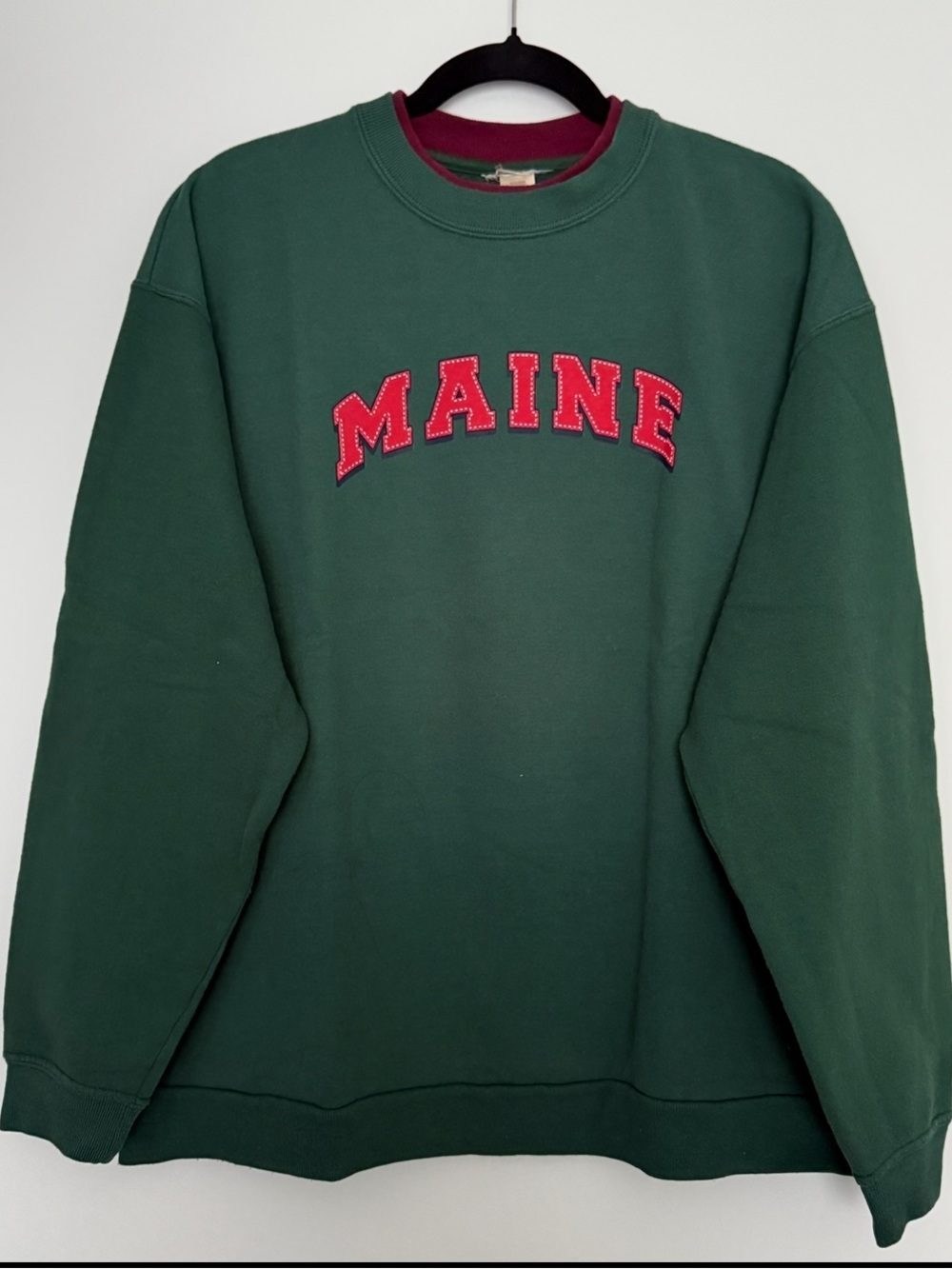 Vintage MAINE Crewneck Sweatshirt Unisex Size XL